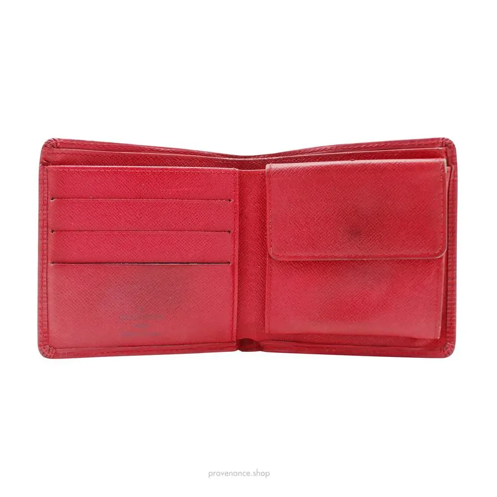 🔴 Louis Vuitton Marco Wallet - Red Epi Leather